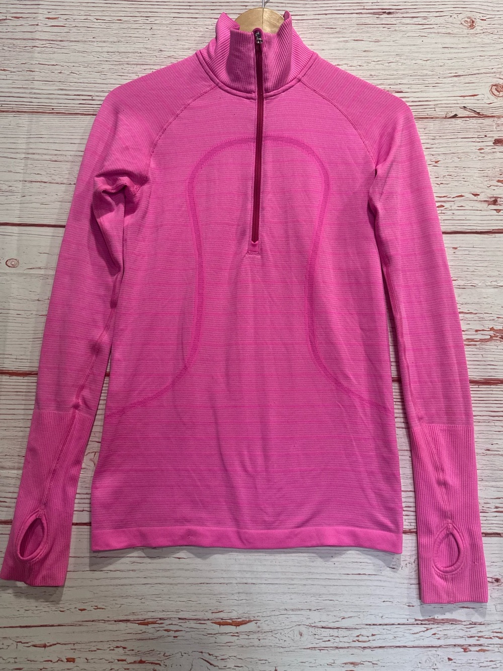 Lululemon Run: Swiftly Tech 1/2 Zip in Heathered Raspberry Glo Light Sz 6